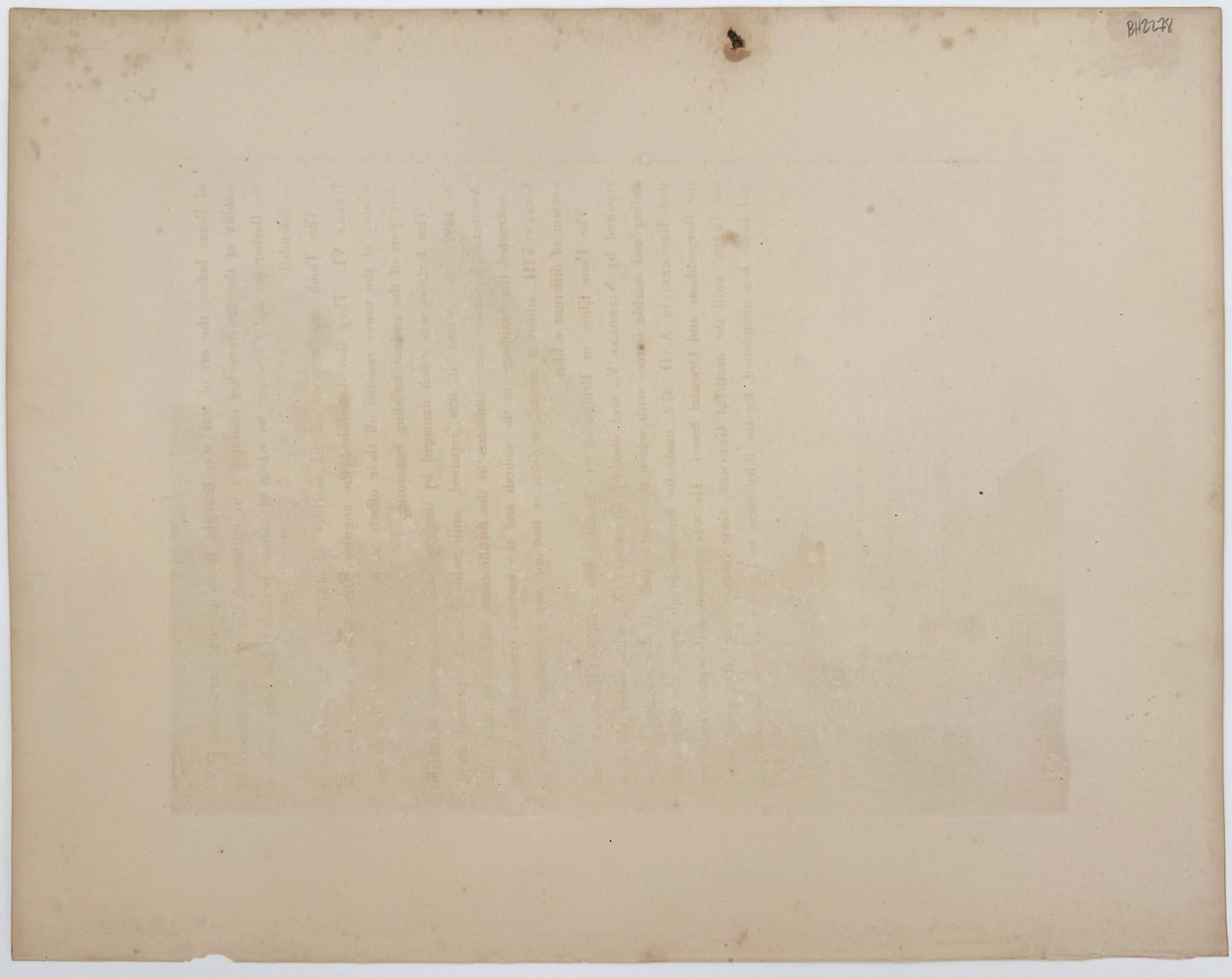 The Pyramid of Caius Cestius - English School Print by Matthew Dubourg 