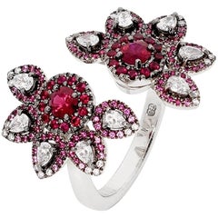 Matthew Ely Ruby Lotus Ring