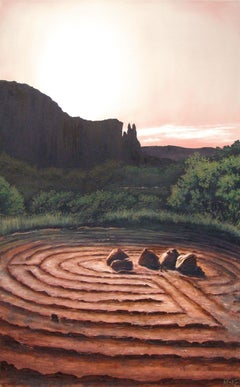 Labyrinth, Gemälde, Öl auf Leinwand