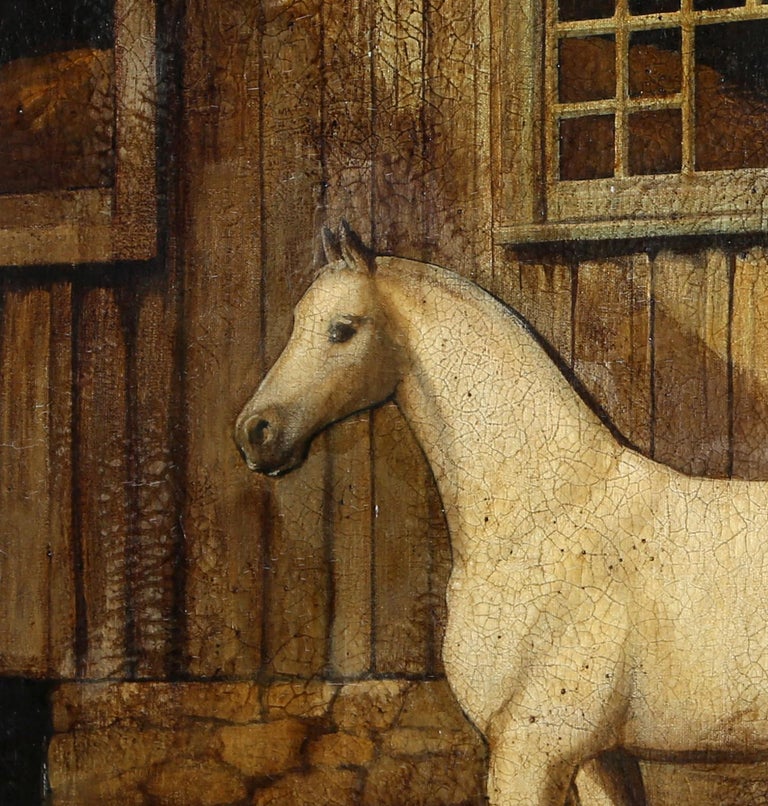 Matthew Hastings White Horse, Oil Painting at 1stDibs