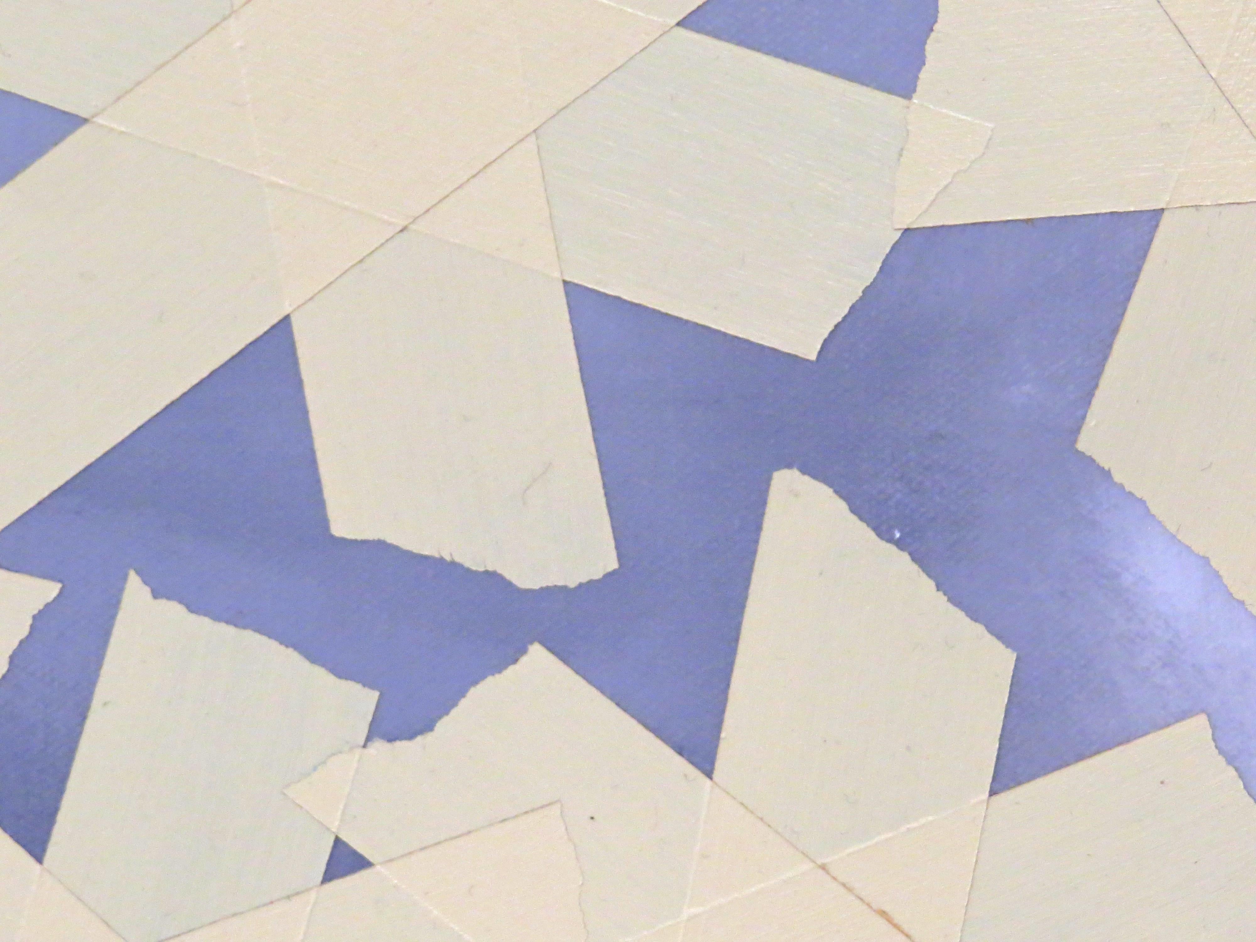 tape and paint canvas