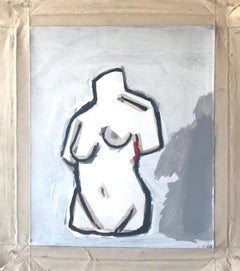 Acrylic, Canvas, Painting, Female, Body, Figurative, Still life, Woman, Form