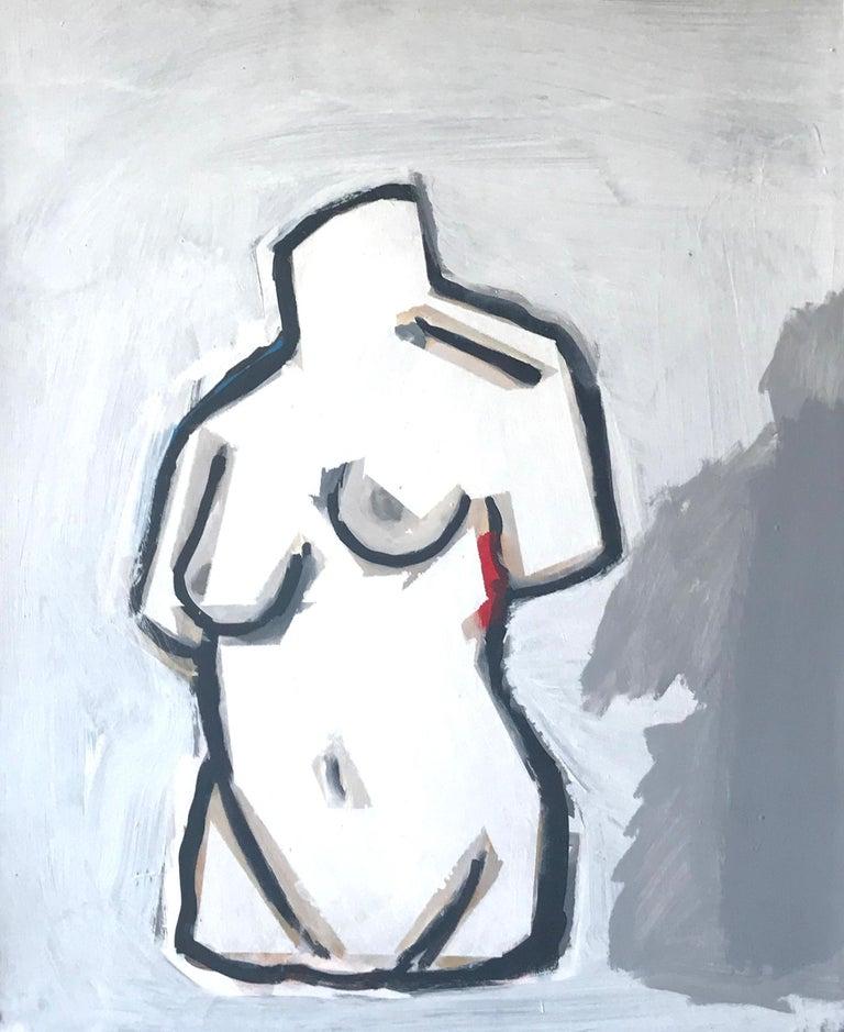 Matthew Heller Figurative Painting - Acrylic, Canvas, Painting, Female, Body, Figurative, Still life, Woman, Form
