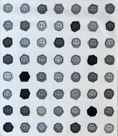 Gray Scale, Black and White, Matthew Heller, Acrylic on Canvas, Painting