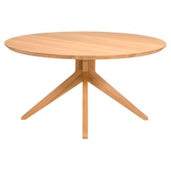 Used Matthew Hilton for Case Furniture Oak Cross Round Dining Table