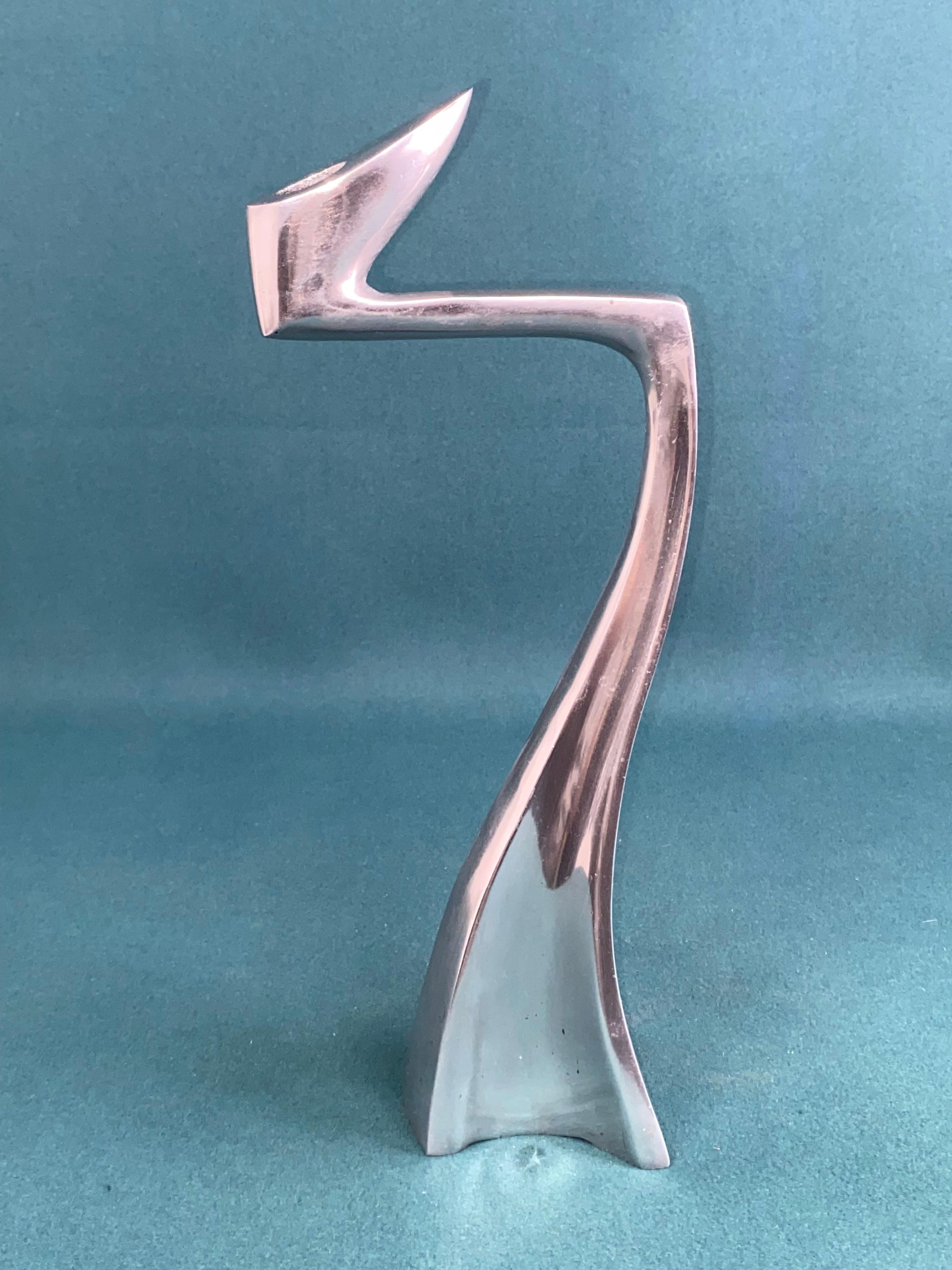 Matthew Hilton Zig Zag & Swan, portacandele in alluminio. in vendita 4