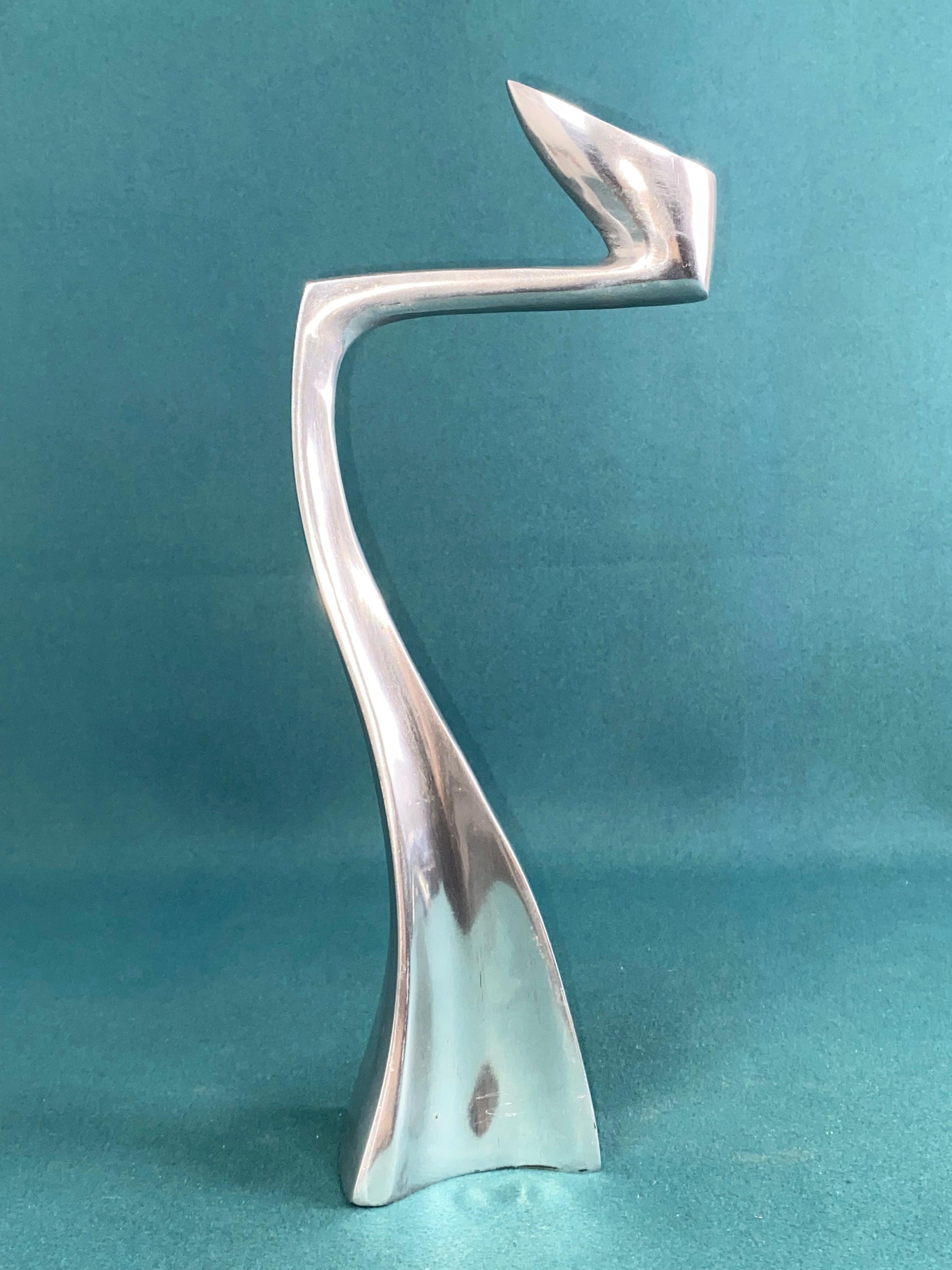 Matthew Hilton Zig Zag & Swan, portacandele in alluminio. in vendita 1