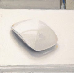 Click (Small Realistic Still Life Painting of a White Computer Mouse) 