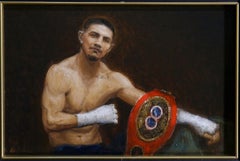 The Champ, huile, finaliste du Salon ARC, Portrait Society  d'Amérique, Florence