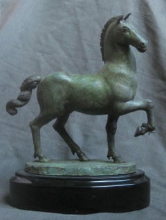 Sculpture en bronze "Equos" méthode de la cire perdue Florence Cesello 10" x 8"