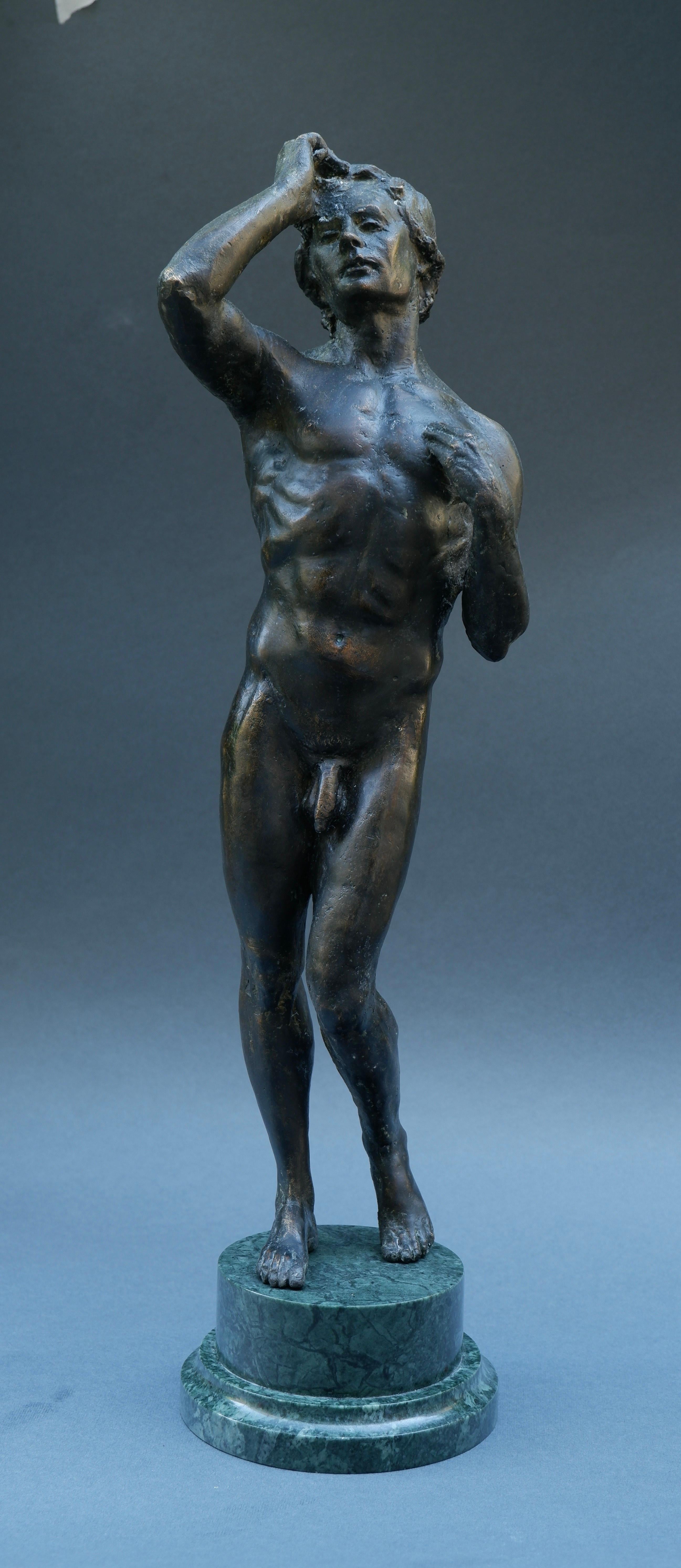 Pothos  Escultura Método de Bronce a la Cera Perdida Florencia Cesello 18 x 6 x 6