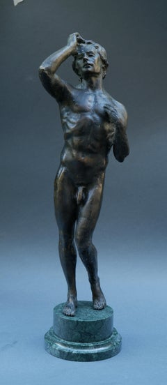 Pothos  Sculpture Lost Wax Bronze Method Florence Cesello 18 x 6 x 6