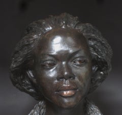 The Girl from Togo Bronze Artist Proof  MEAM in Barcelona   Spain  Figurative