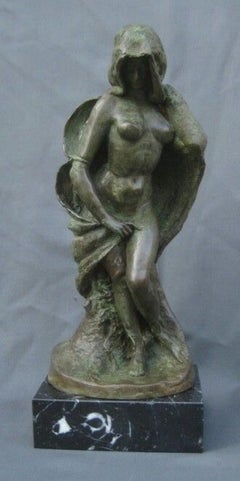 La Verdad Descubierta por el Tiempo Escultura de Bronce Método de la Cera Perdida Florence Cesello 12 x 5
