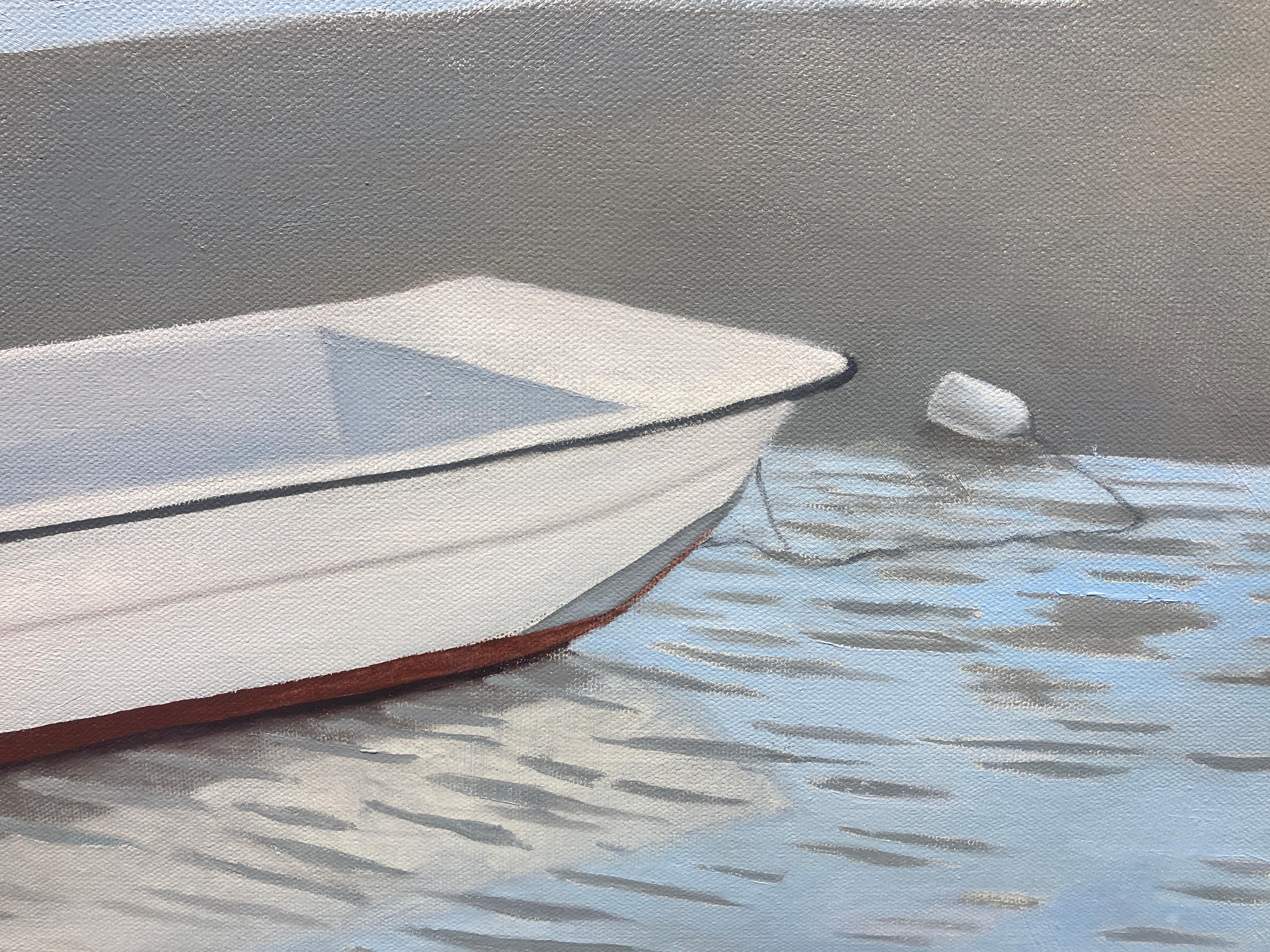 Matthew Jay Russell, „Low Tide“, 36x60, Ölgemälde eines maritimen Küstenbootes im Angebot 4