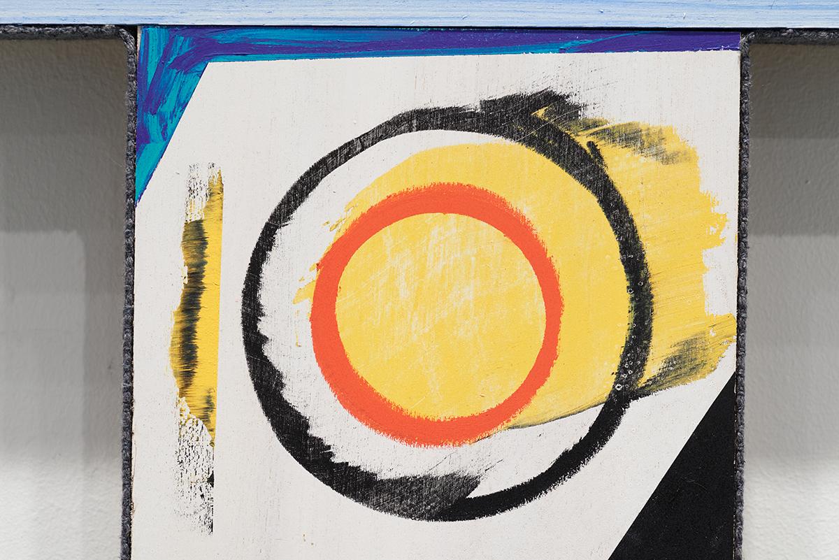 Contemporary Mixed Media Sculptural Painting Inspired by Indigenous Motifs im Angebot 3