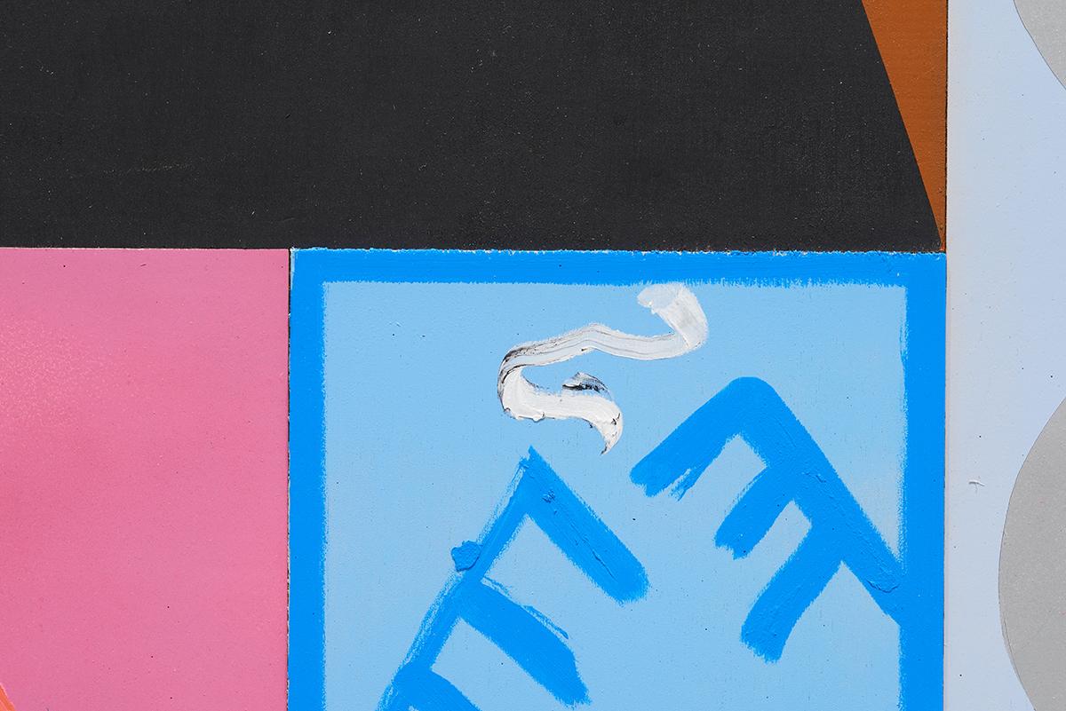 Contemporary Mixed Media Sculptural Painting Inspired by Indigenous Motifs im Angebot 2