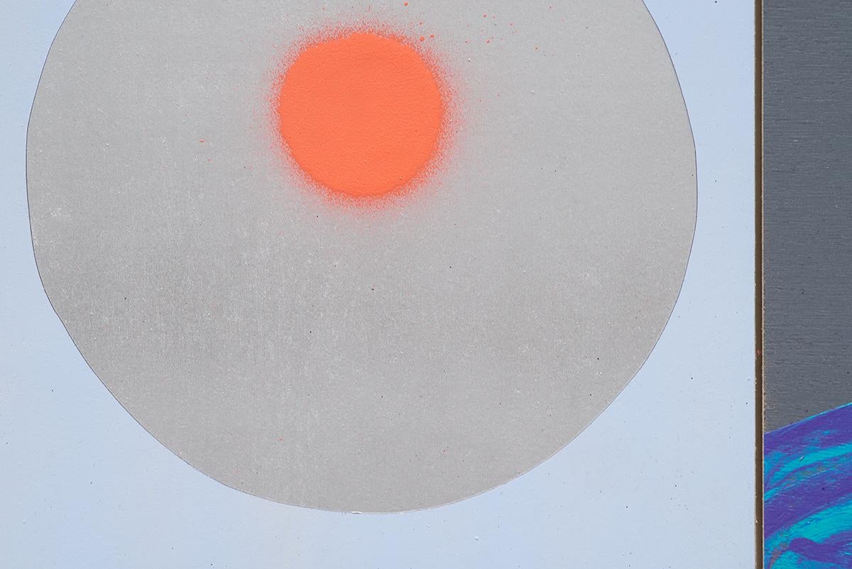 Contemporary Mixed Media Sculptural Painting Inspired by Indigenous Motifs im Angebot 5