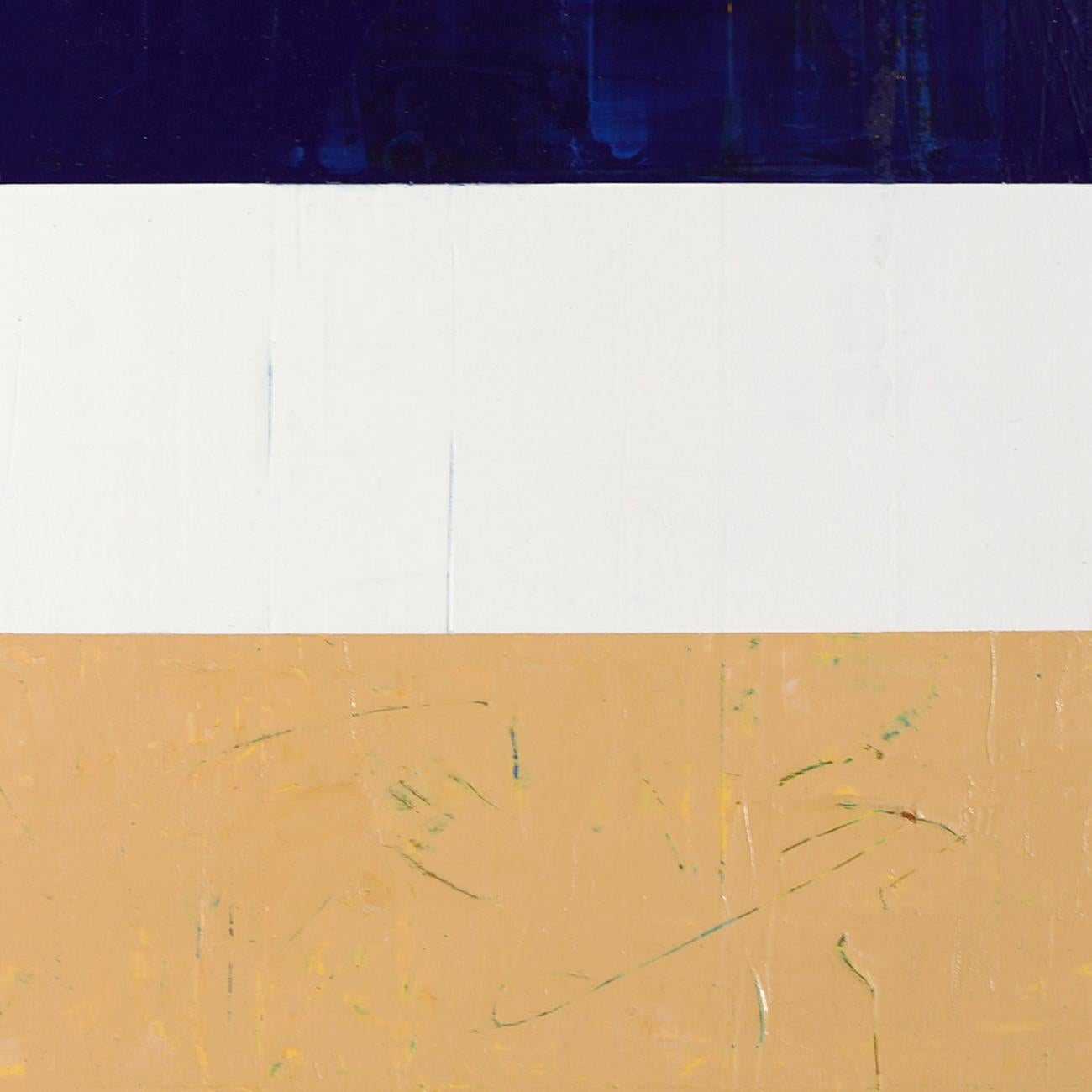 Changing Stations (Abstrakte Malerei) (Beige), Abstract Painting, von Matthew Langley