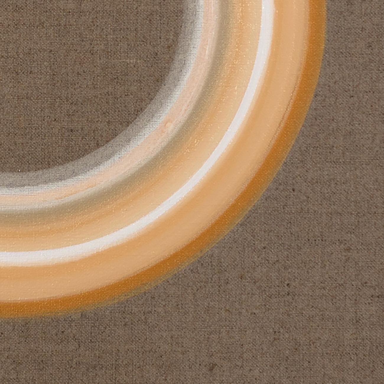Con Leche (Abstract painting) - Brown Abstract Painting by Matthew Langley