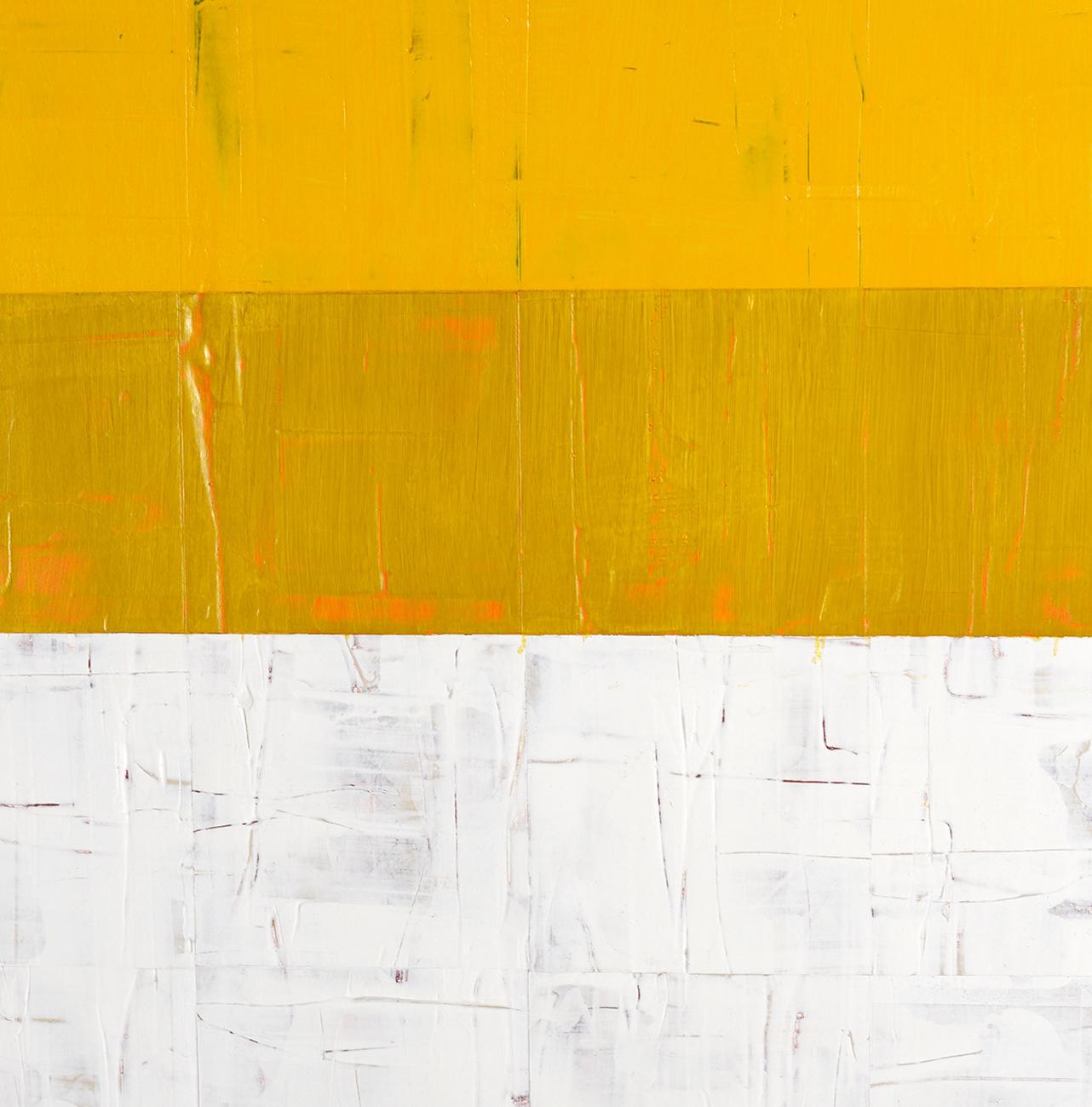 Milk and Honey (Abstraktes Gemälde) (Grau), Abstract Painting, von Matthew Langley