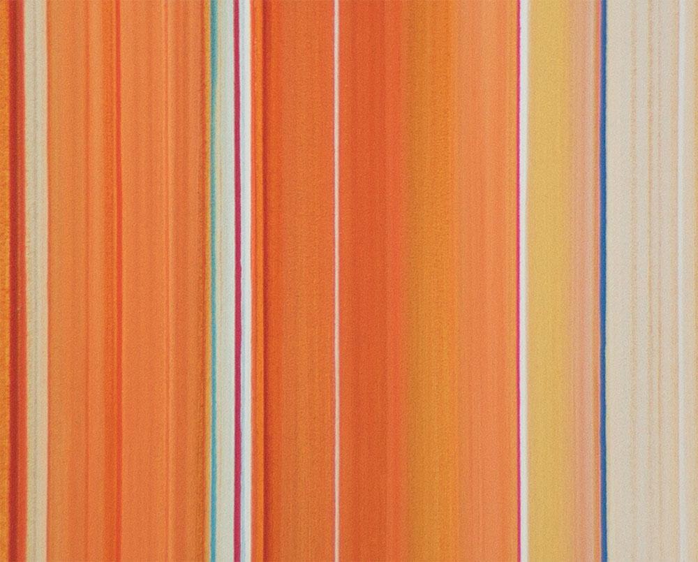 Spécification spéciale Orange Blossom (peinture abstraite) - Abstrait Painting par Matthew Langley