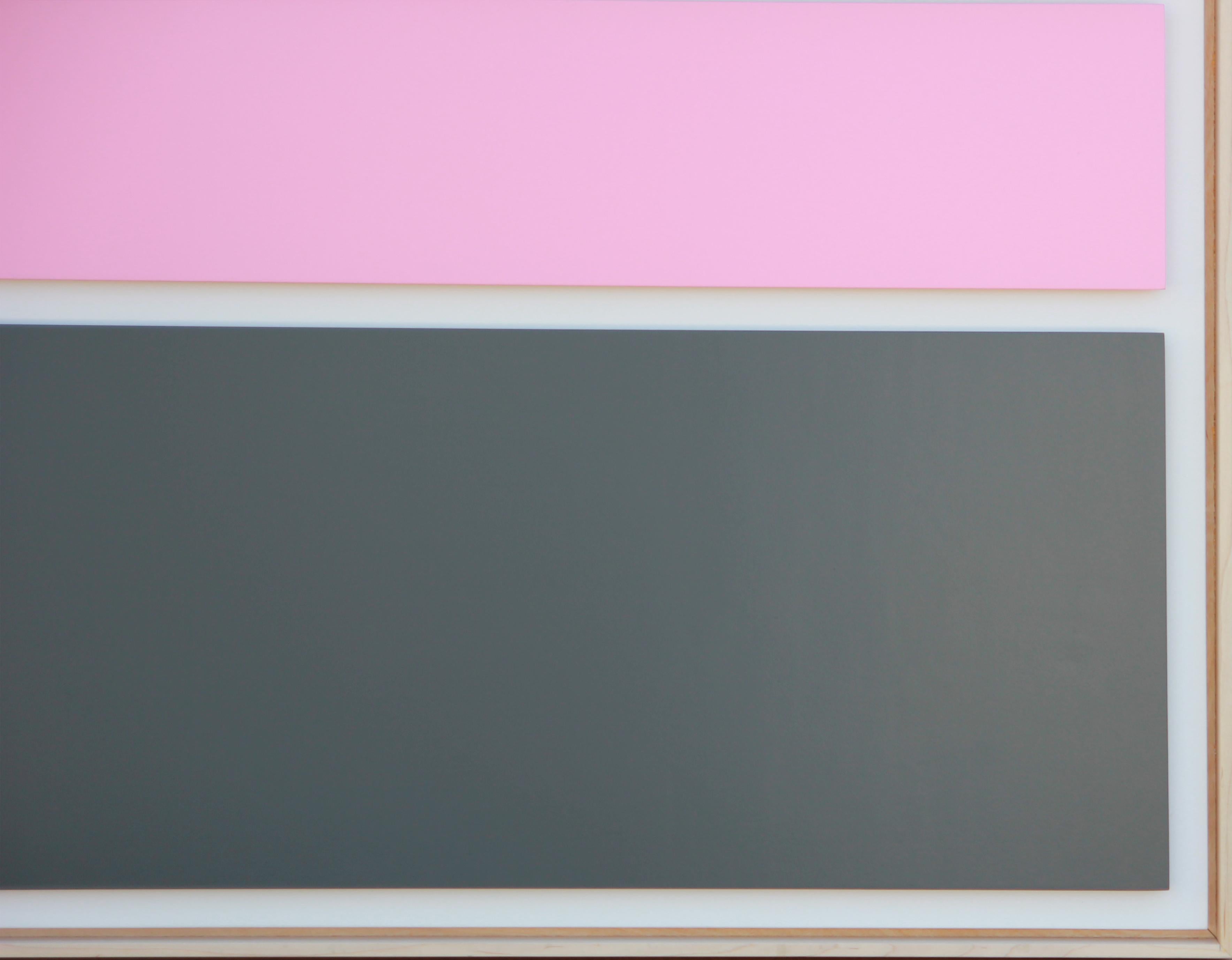 “Carancahua Cut - Galveston, TX” Contemporary Pink Floating Rectangle Painting 2
