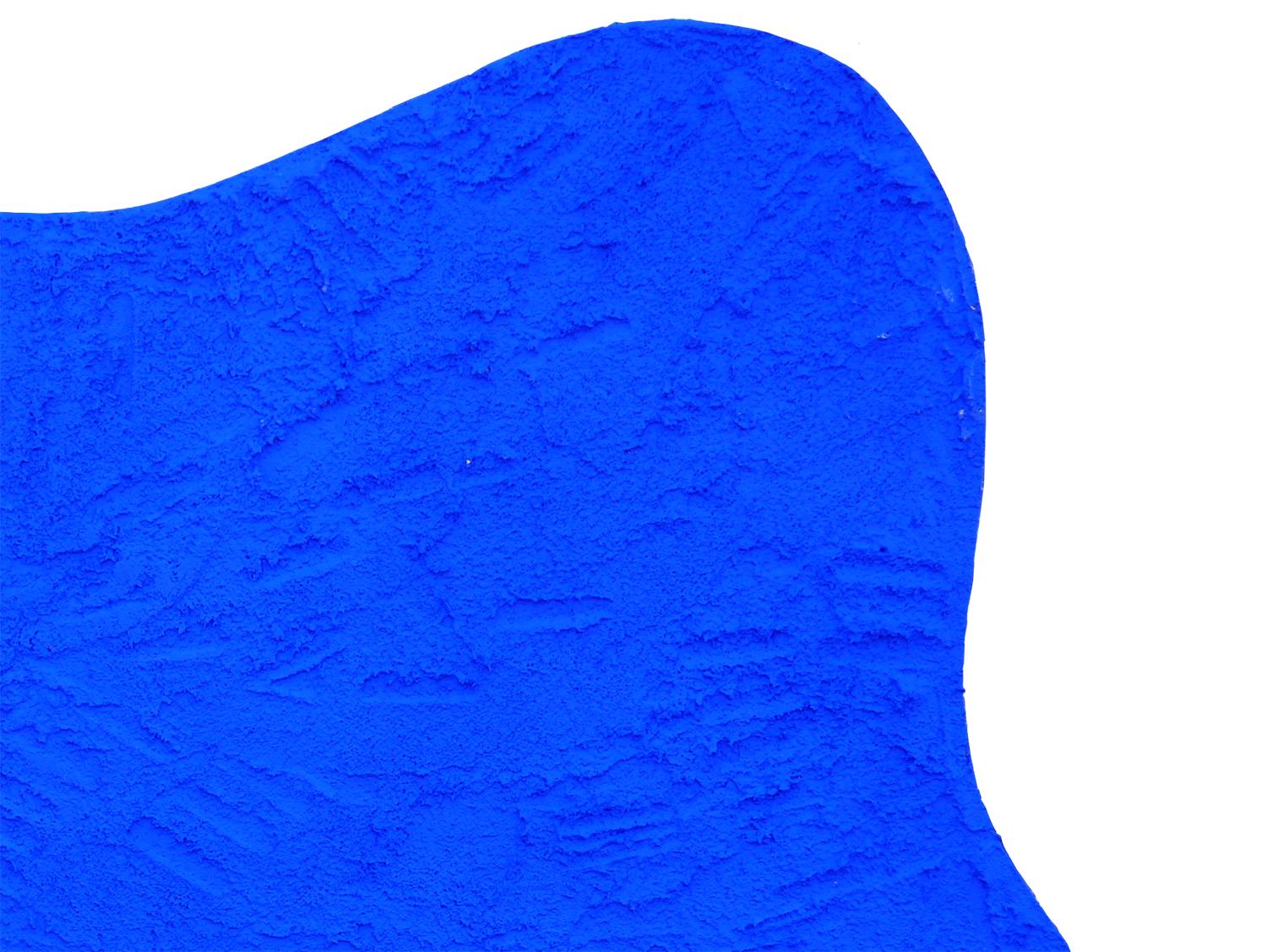 Zeitgenössisches abstraktes, biomorphes, blaues, strukturiertes skulpturales Gemälde „Headache“ im Angebot 1