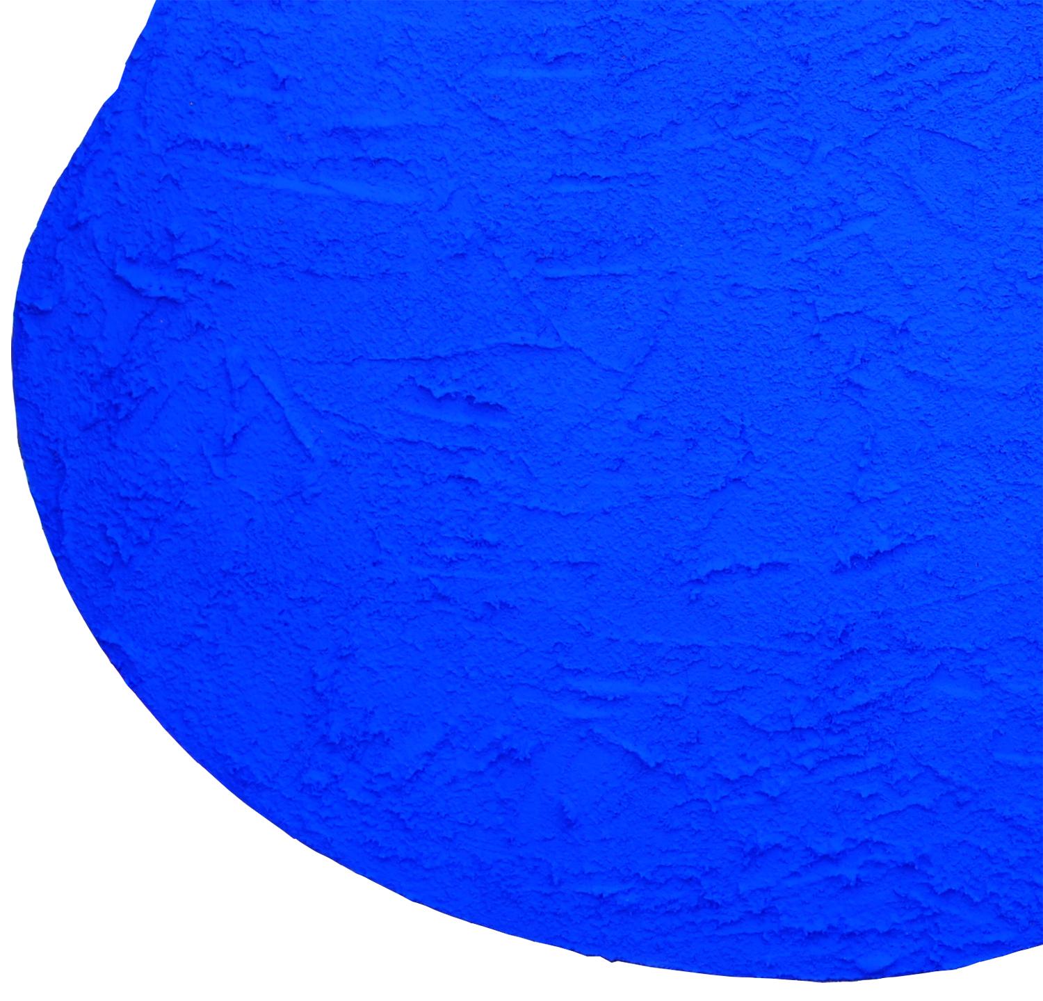 Zeitgenössisches abstraktes, biomorphes, blaues, strukturiertes skulpturales Gemälde „Headache“ im Angebot 2