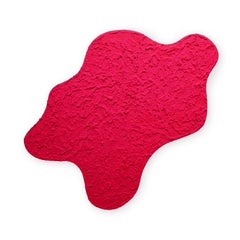 "Mumbo Jumbo" Neonrosa biomorphes Gemälde