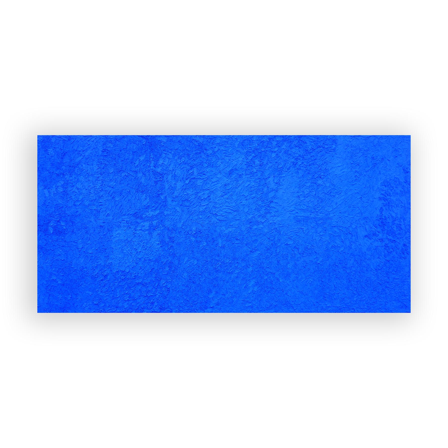 Peinture sculpturale monumentale contemporaine riche en bleu texturé « Île pélican » - Painting de Matthew Reeves