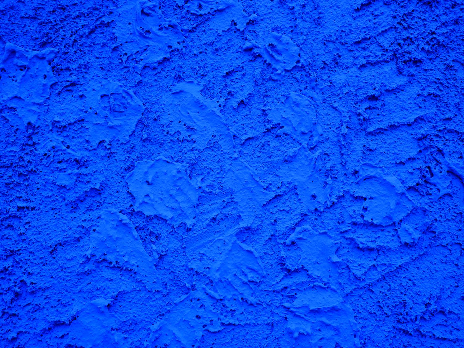 Peinture sculpturale monumentale contemporaine riche en bleu texturé « Île pélican » 6