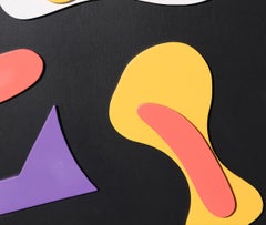 Peinture de technique mixte abstraite géométrique colorée Snippet 1 de Matthew Reeves