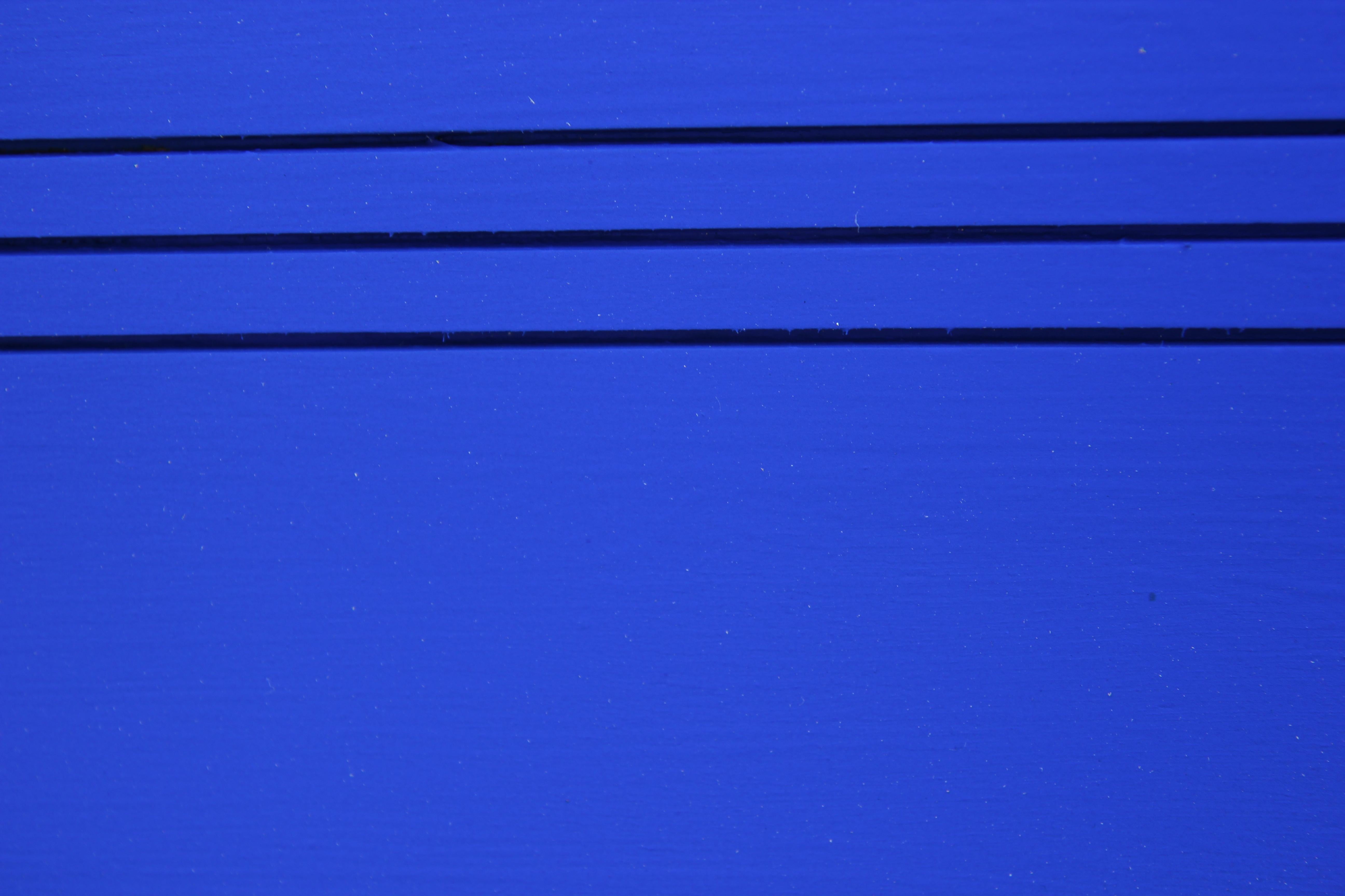 Yves Klein Blue Abstract Contemporary Geometric Linear Groove Painting 4