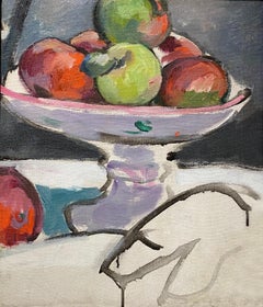 Still Life of Apples in Fruit Bowl 