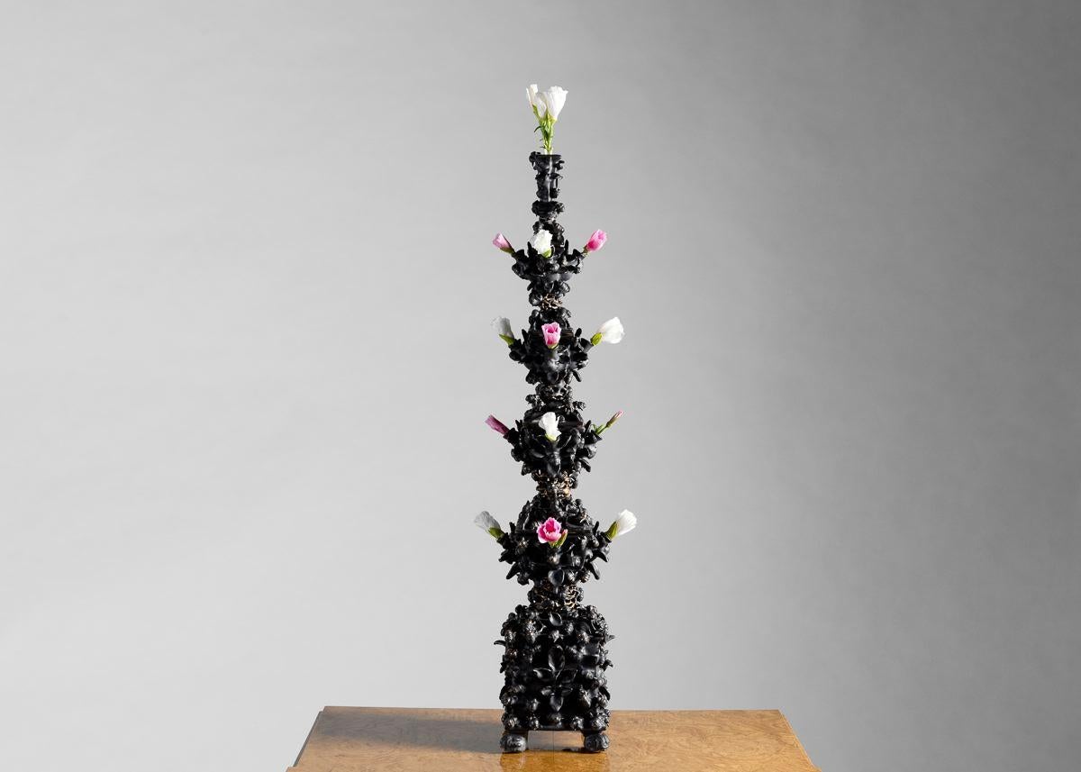 American Matthew Soloman, Black Tulipiere with Bees Sculpture, United States, 2019