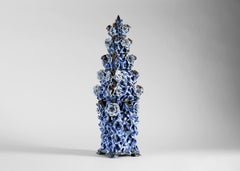 Matthew Soloman, Tulipiere in a Metalic and Blue Glaze, United States