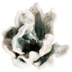 Matthew Solomon, Glazed Blue and White Ceramic Tulip, United States, 2016
