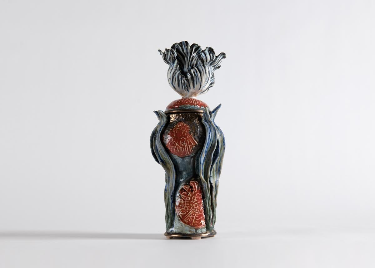 Matthew Solomon, Urne aus glasierter Keramik, Vereinigte Staaten (Glasiert) im Angebot
