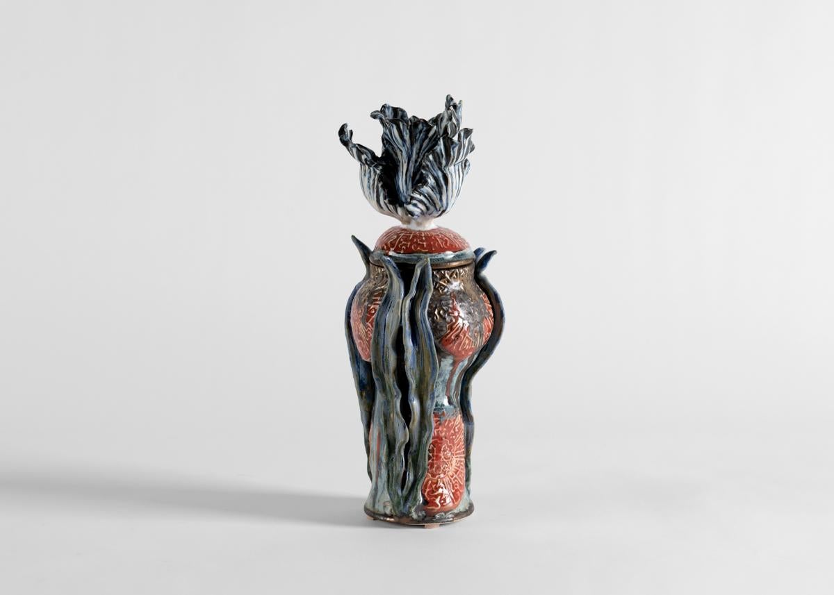 Contemporary Matthew Solomon, Glazed Ceramic Urn, United States For Sale