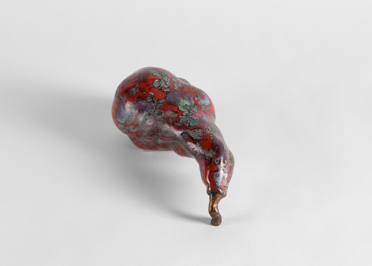Americano Matthew Solomon, Scultura smaltata di una melanzana, Stati Uniti d'America in vendita