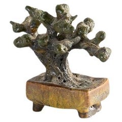 Matthew Solomon, Glazed Sculpture of Small Bonzai in Vessel, US, Circa 2018