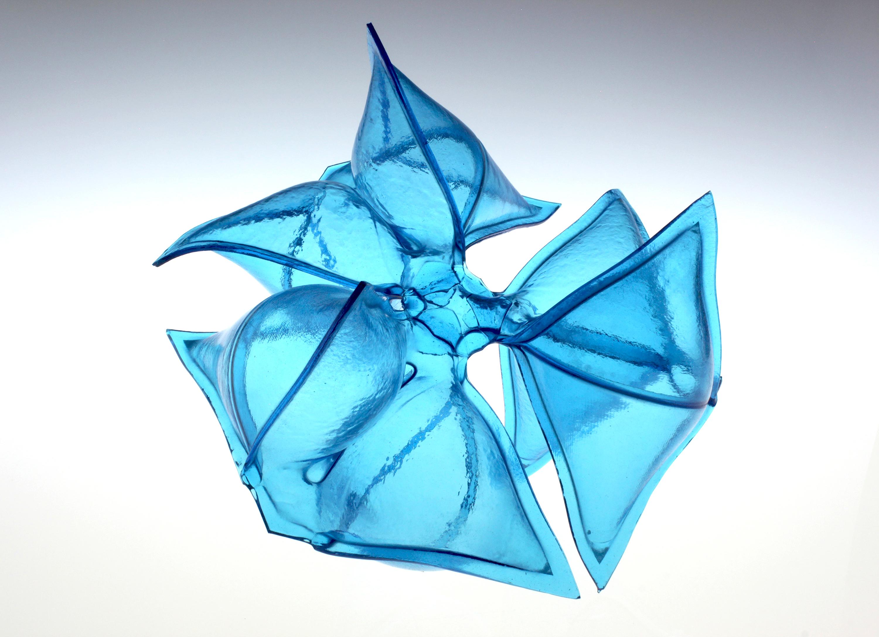 Matthew Szosz Abstract Sculpture - Untitled Inflatable #85b, Contemporary Glass Sculpture, Fused and Inflated Glass