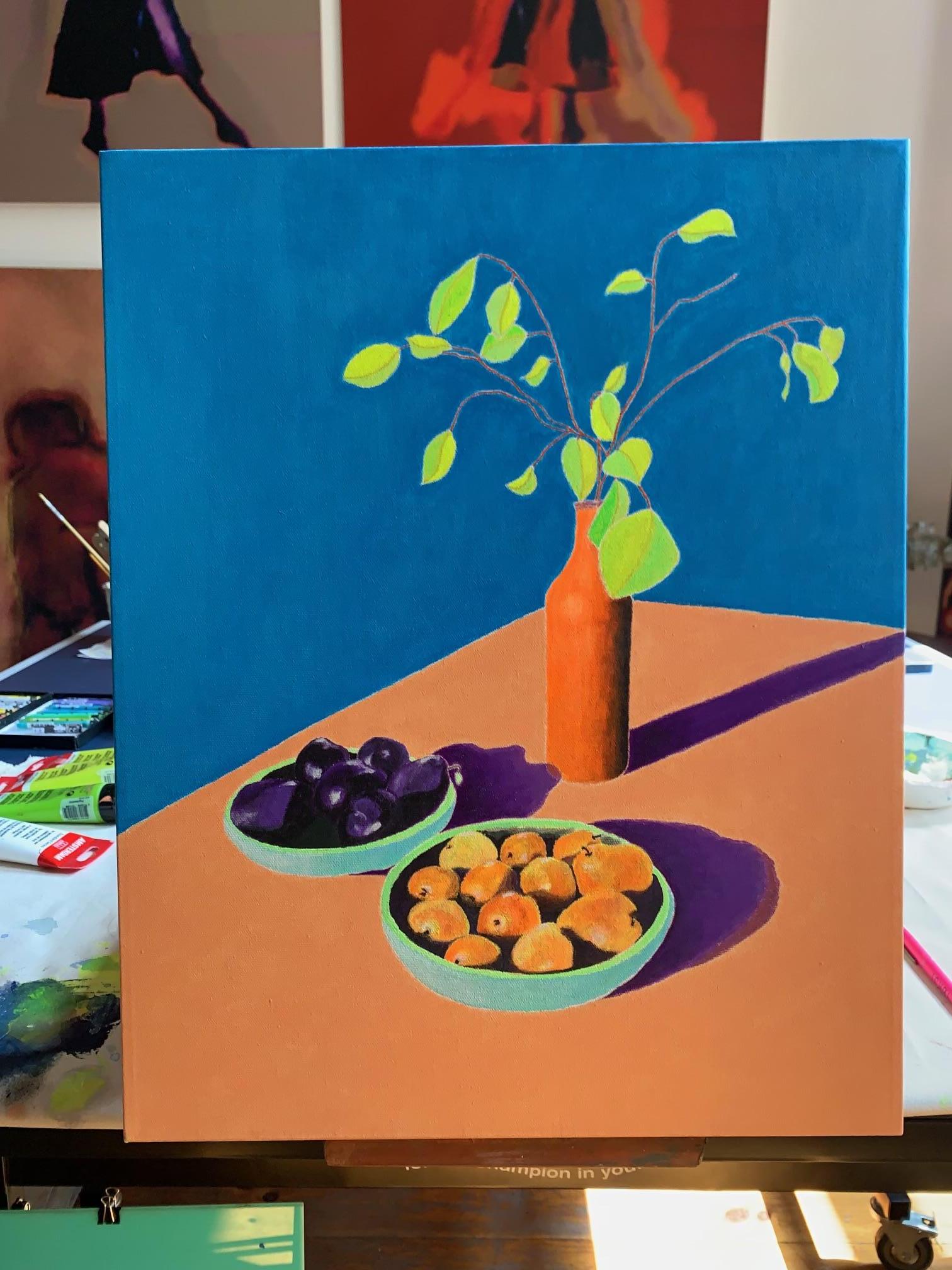 Afternoon Still - Fruit & Tree - Painting by Matthew Tierney
