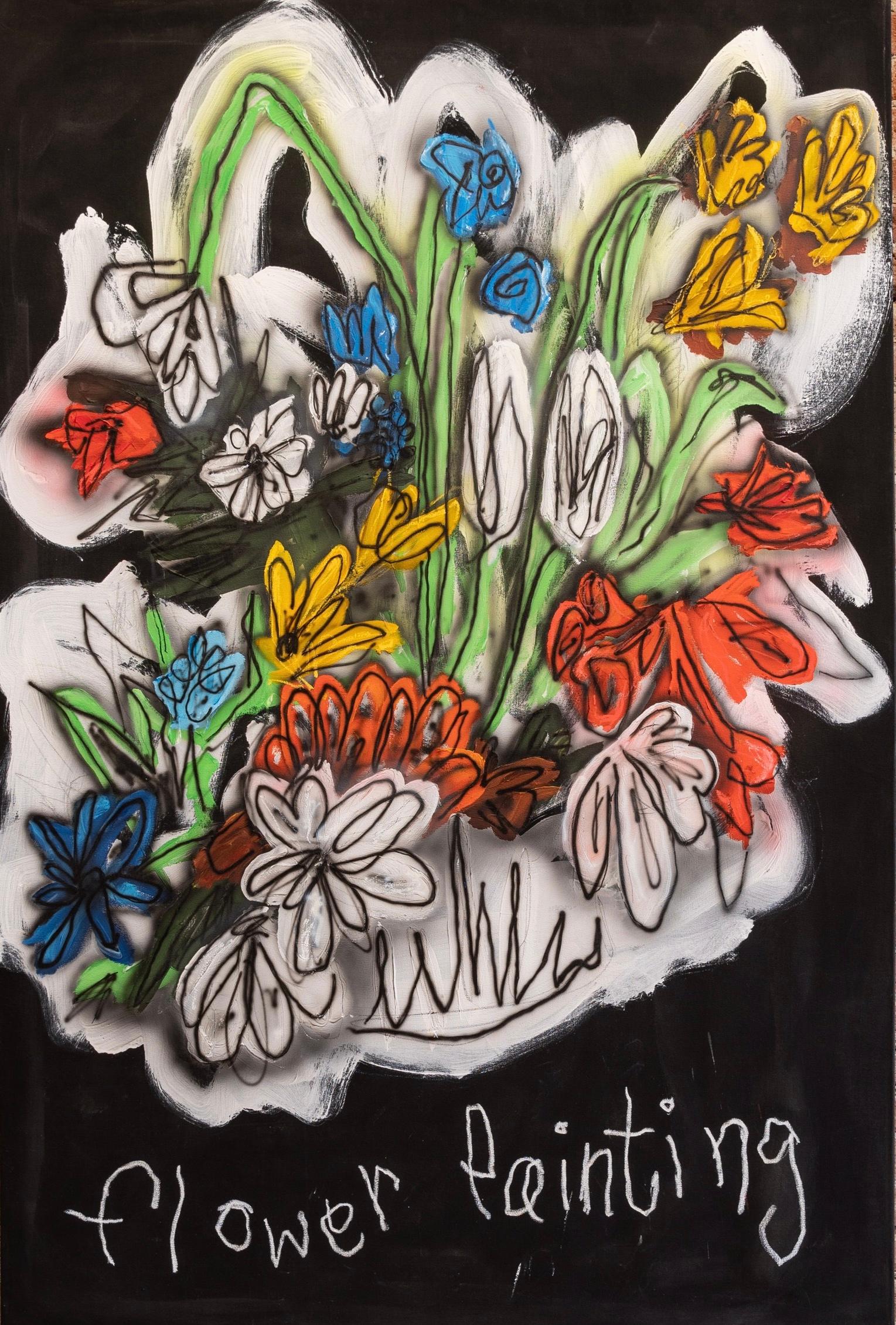 Matthew Tripodi Figurative Painting - Flower Painting