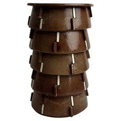 Matthew Ward, Pine Vase, Hand Built Glazed Ceramic, 2024