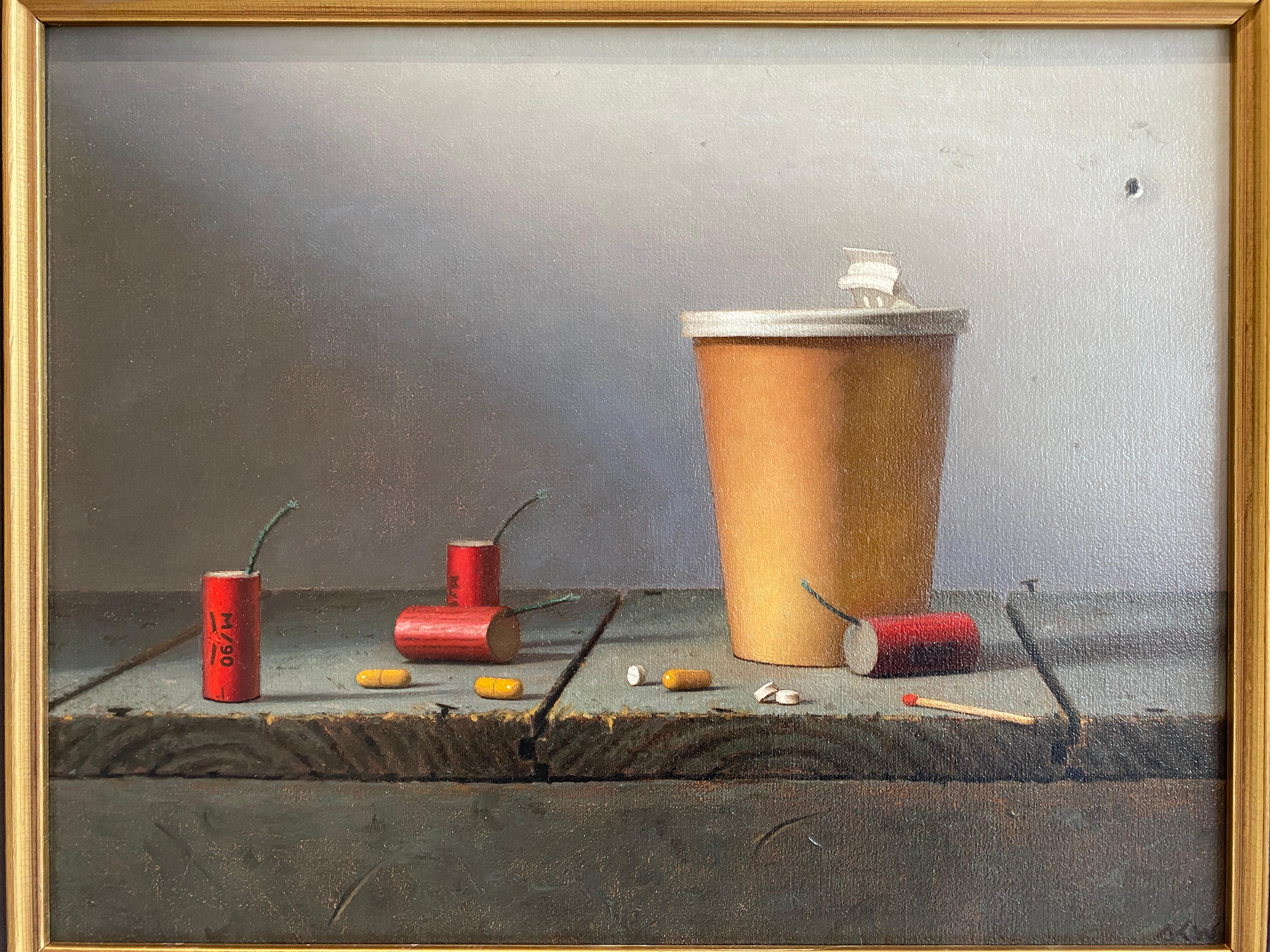 Amphetamine, Feuerwerke und Amphetamines (Amerikanischer Realismus), Painting, von Matthew Weigle