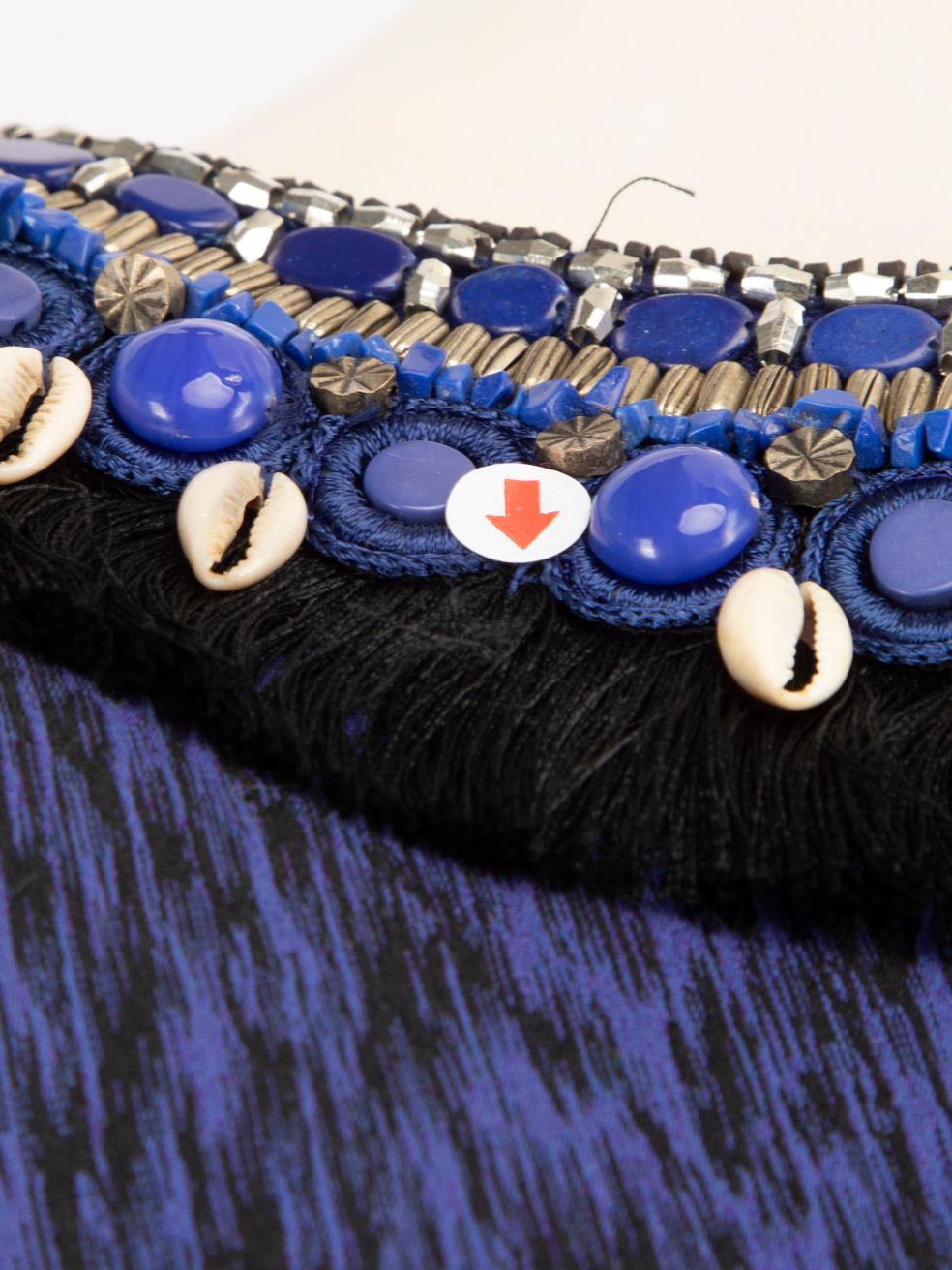 Matthew Williamson Vestido estampado azul sin mangas Talla S en venta 1