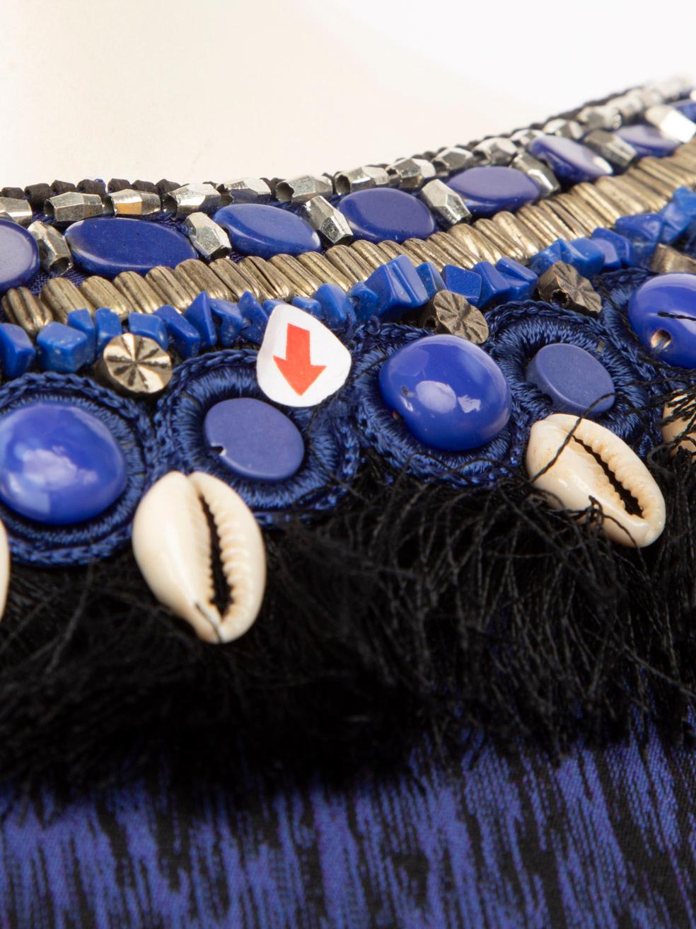 Matthew Williamson Vestido estampado azul sin mangas Talla S en venta 2