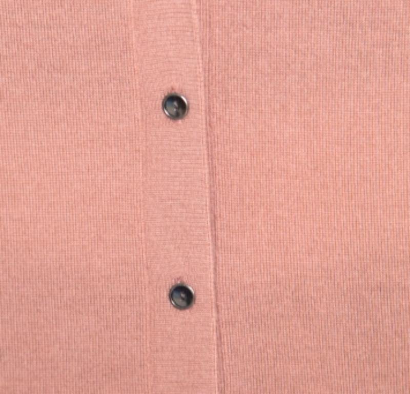 Matthew Williamson Braun Wolle Kaschmir verschönert Knopfleiste Strickjacke S im Angebot 3